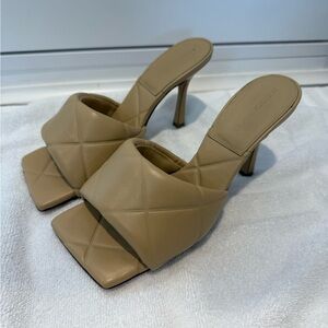 Bottega Veneta Tan Quilted Women's Mule